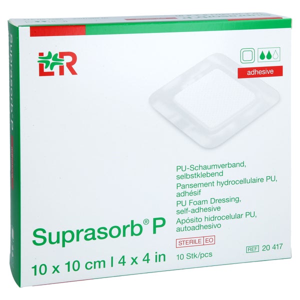Suprasorb P Pu-schaumv.selbstklebend 10x 10 St