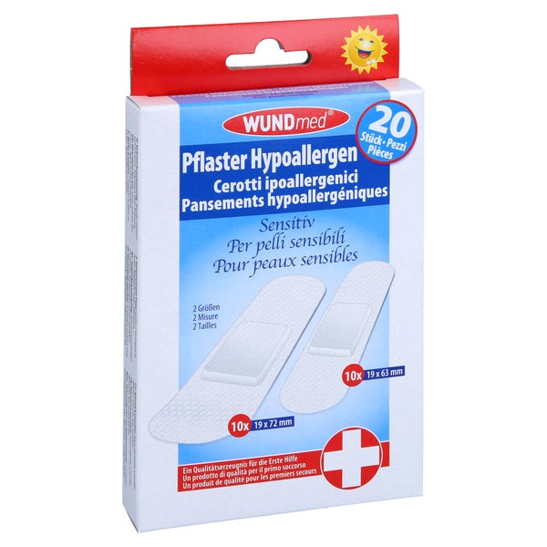 Pflaster Hypoallergen Sensitiv transpare 20 St