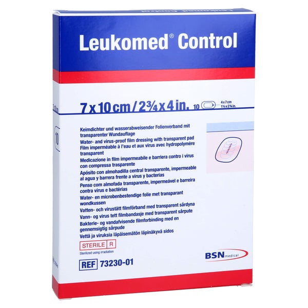 Leukomed Control Folienverband 7x10 cm 10 St