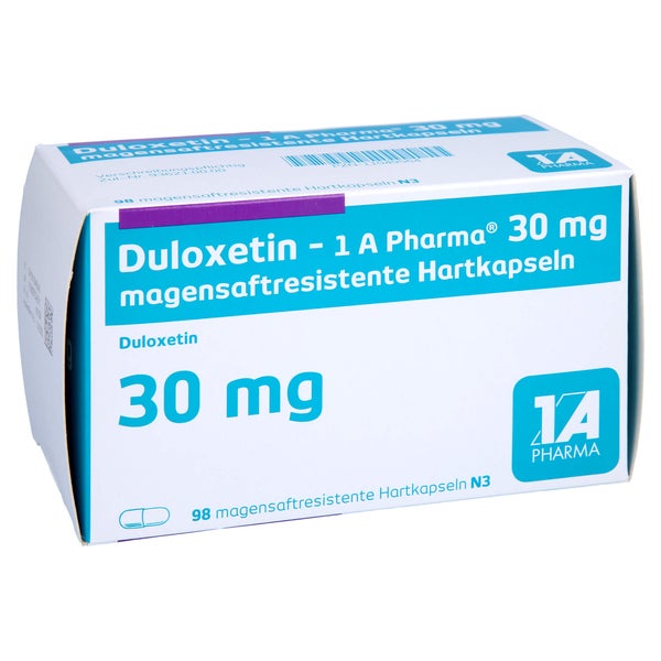 DULOXETIN-1A Pharma 30 mg magensaftres.Hartkapseln 98 St