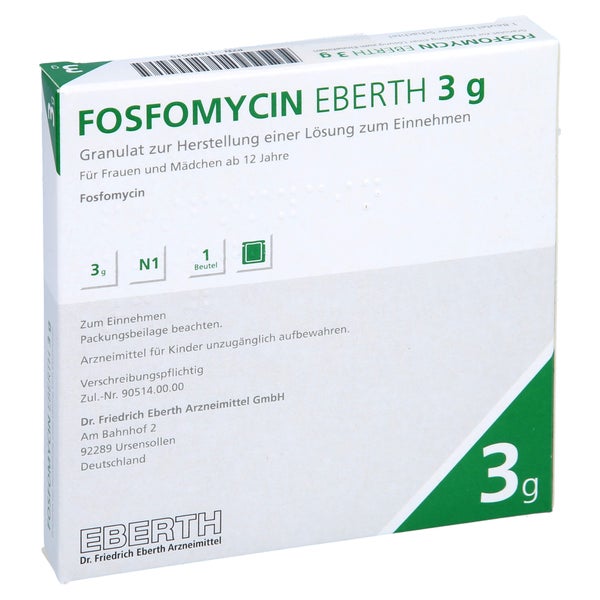 FOSFOMYCIN Eberth 3 g Granulat z.Her.e.Lsg.z.Einn. 1 St