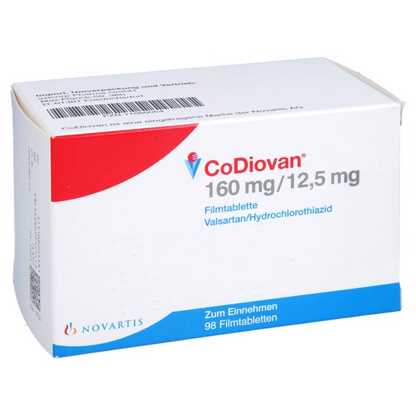 Codiovan 160 Mg/12,5 mg Filmtabletten 98 St