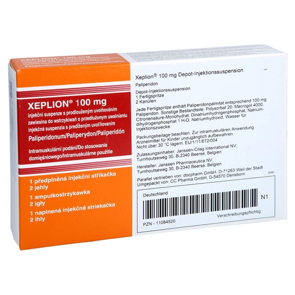 XEPLION 100 mg Depot-Injektionssusp.i.e.Fertigspr. 1 St