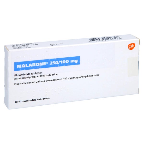 Malarone 250 Mg/100 mg Filmtabletten 12 St