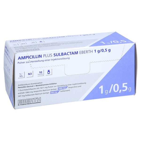 AMPICILLIN plus Sulbactam Eberth 1 g/0,5 g 10 St