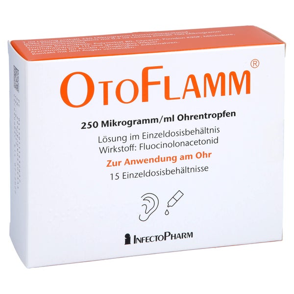 Otoflamm 250 Mikrogramm/ml Ohrentropfen 15X0,4 ml