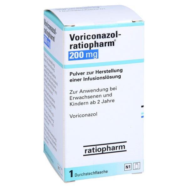 VORICONAZOL-ratiopharm 200 mg P.z.H.e.Inf.-Lsg. 1 St