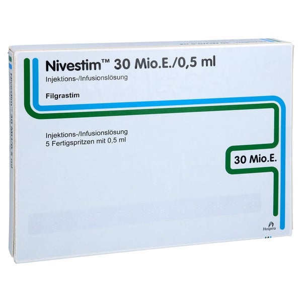 NIVESTIM 30 Mio.E/0,5ml Inj./Inf.Lsg.i.e.Fertigsp. 5 St