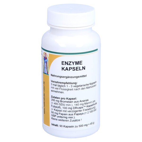 Enzyme Bromelain Papain magensaftres.Kap 90 St