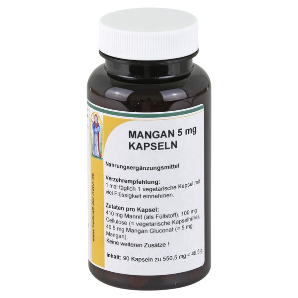 Mangan 5 mg Gluconat Kapseln 90 St