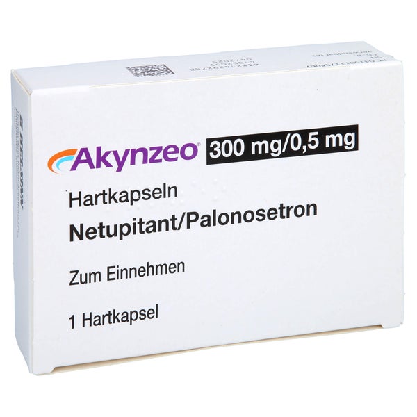 Akynzeo 300 Mg/0,5 mg Hartkapseln 1 St