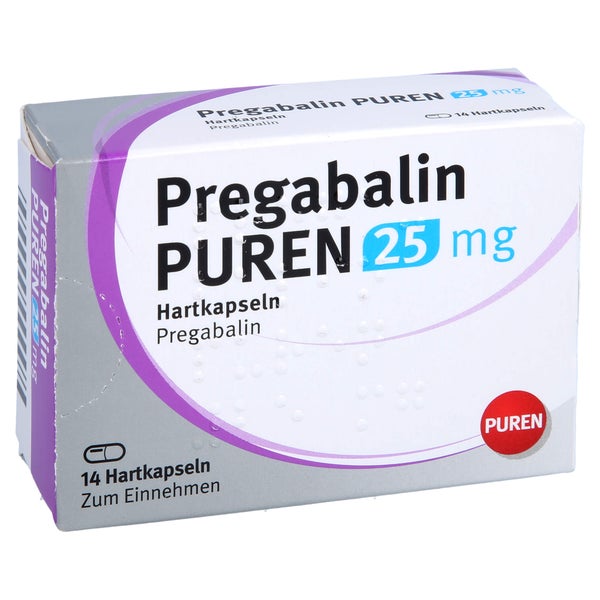Pregabalin Puren 25 mg Hartkapseln 14 St