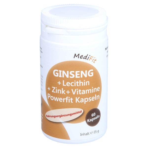 Ginseng+lecithin+zink+vitamine Powerfit 60 St