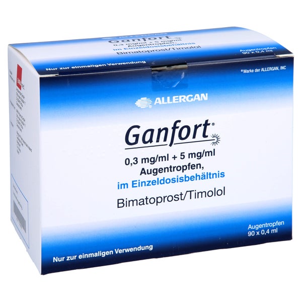 GANFORT 0,3 mg/ml + 5 mg/ml AT im Einzeldosisbeh. 90X0,4 ml