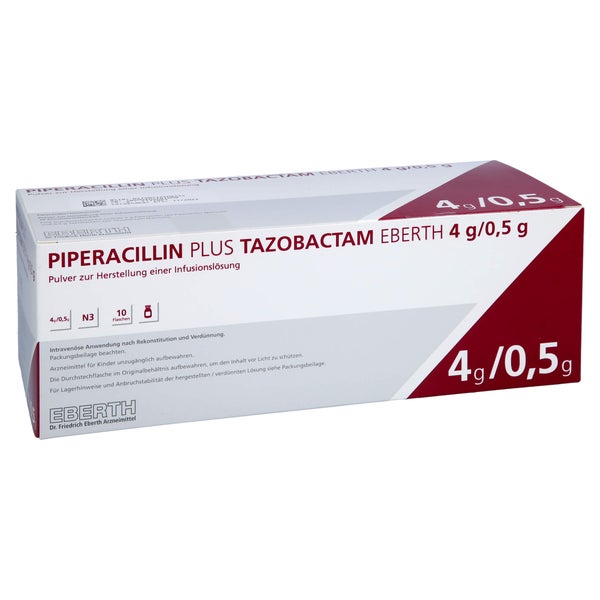 PIPERACILLIN plus Tazobactam Eberth 4 g/0,5 g 10 St