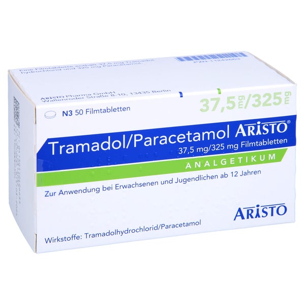 TRAMADOL/Paracetamol Aristo 37,5 mg/325 mg FTA 50 St