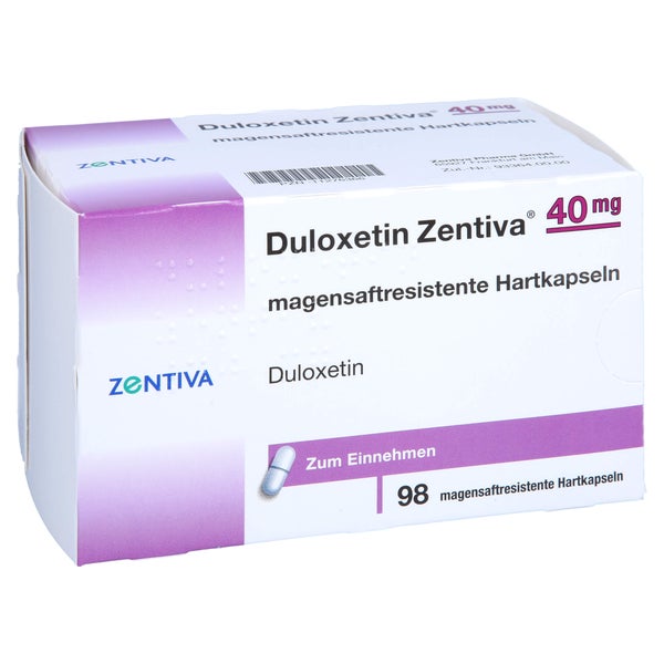 DULOXETIN Zentiva 40 mg magensaftres.Hartkapseln 98 St