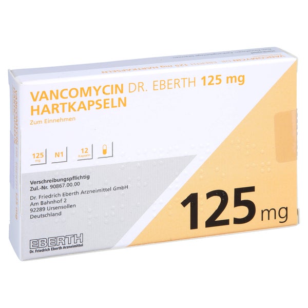 Vancomycin Dr.eberth 125 mg Hartkapseln 12 St
