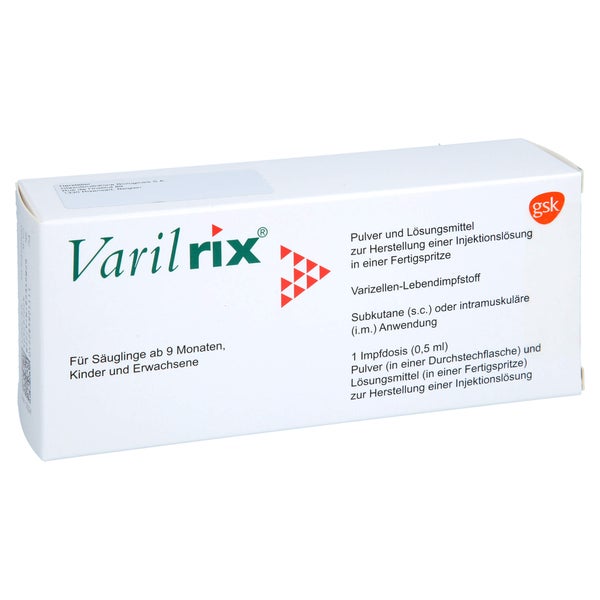 VARILRIX Fertigspritze Plv.u.LM z.Her.e.Inj.-Lsg. 1 St