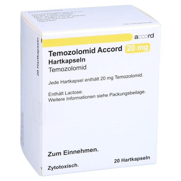 TEMOZOLOMID Accord 20 mg Hartkapseln Sachets 20 St