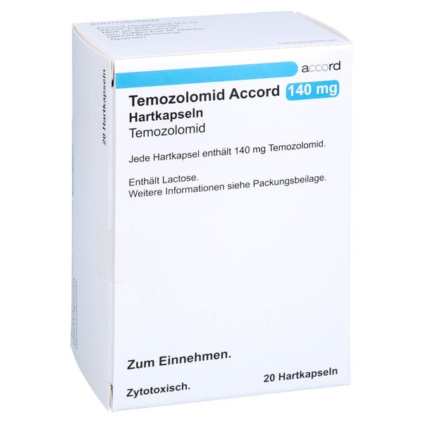 TEMOZOLOMID Accord 140 mg Hartkapseln Sachets 20 St