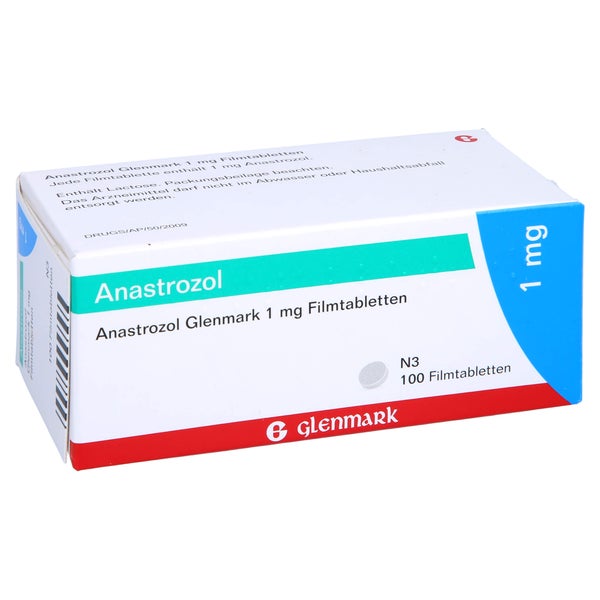 Anastrozol Glenmark 1 mg Filmtabletten 100 St