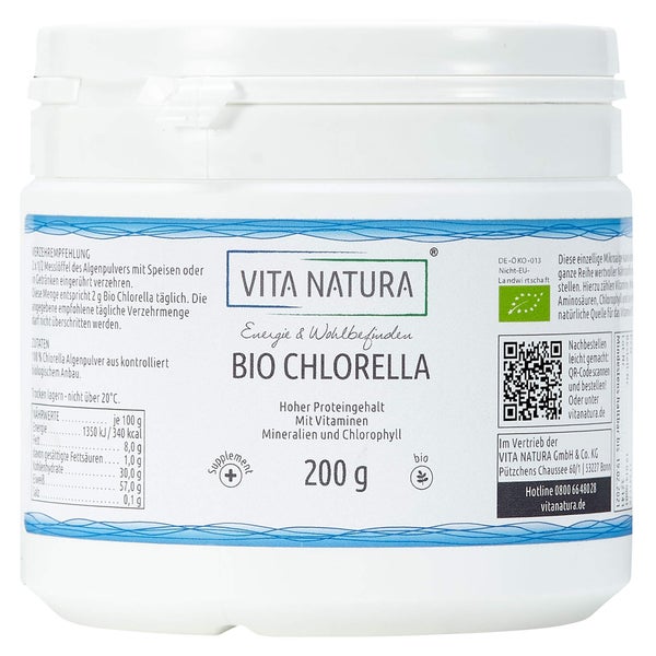 Chlorella Algenpulver Bio 200 g