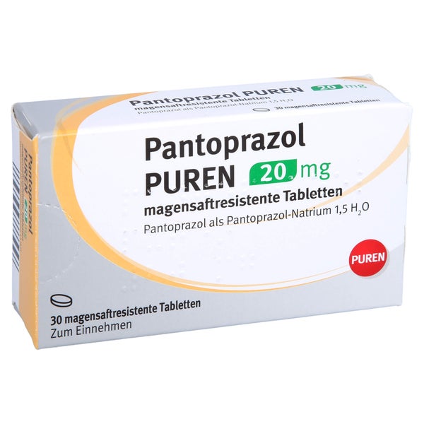 PANTOPRAZOL PUREN 20 mg magensaftres.Tabletten 30 St