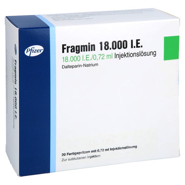 FRAGMIN 18.000 I.E. Inj.-Lsg.i.e.Fertigspr. 20 St