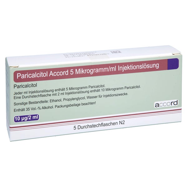 PARICALCITOL Accord 5 Mikrogramm/ml Inj.-Lsg.Dsfl. 5X2 ml