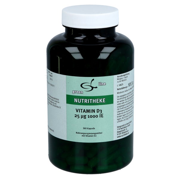 Vitamin D3 25 µg 1.000 I.E. Kapseln 360 St