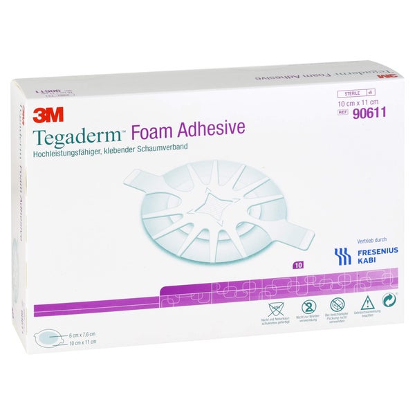 Tegaderm Foam Adhesive 10x11 cm oval 906 10 St