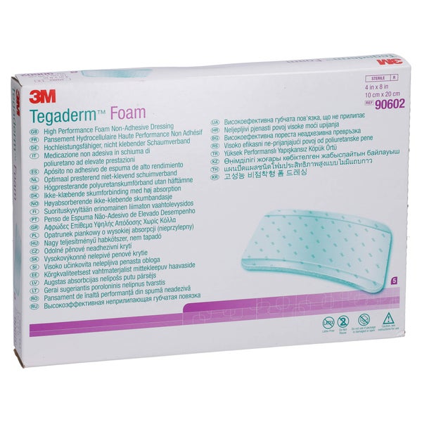 Tegaderm Foam N.klebend 10x20 cm 90602 5 St