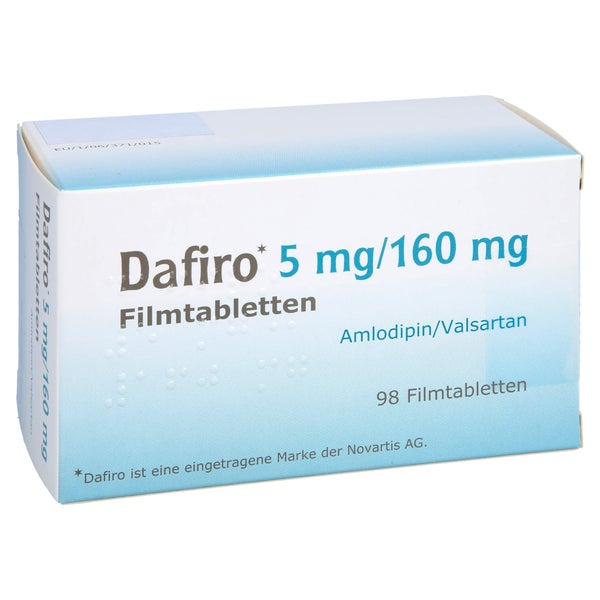 Dafiro 5 Mg/160 mg Filmtabletten 98 St