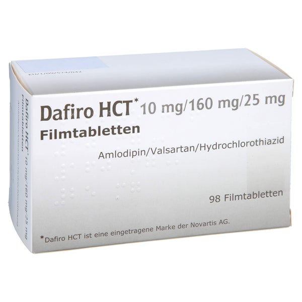 DAFIRO HCT 10 mg/160 mg/25 mg Filmtabletten 98 St