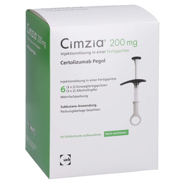 CIMZIA 200 mg Inj.-Lsg.i.e.Fertigspritze 3X2 St
