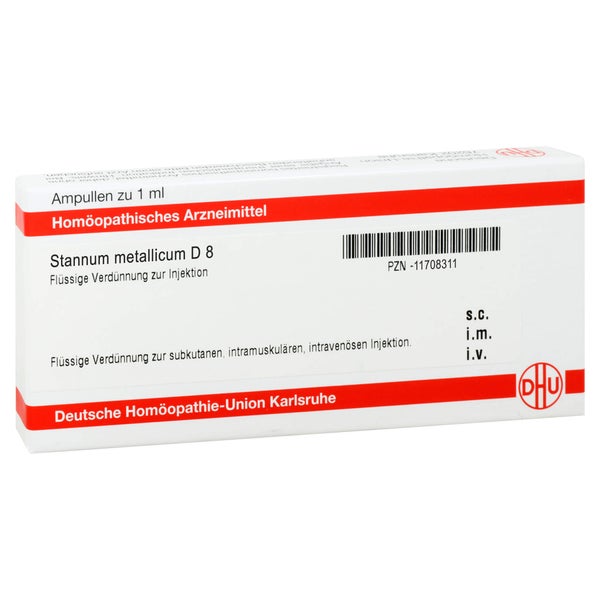 Stannum Metallicum D 8 Ampullen 8X1 ml