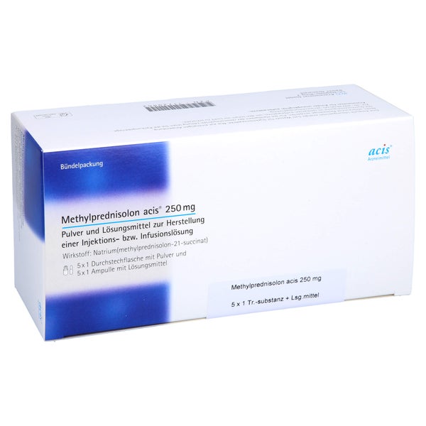 METHYLPREDNISOLON acis 250 mg P.u.LM H.Inj/Inf.L. 5 St