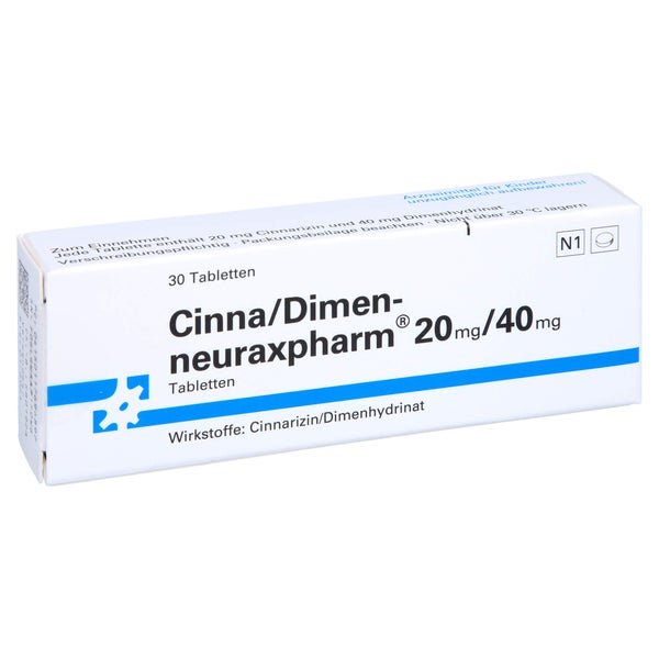 CINNA/DIMEN-neuraxpharm 20 mg/40 mg Tabletten 30 St