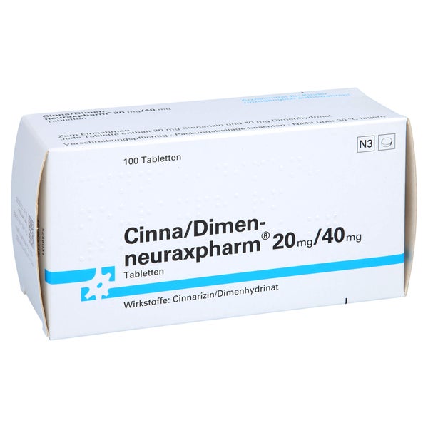 CINNA/DIMEN-neuraxpharm 20 mg/40 mg Tabletten 100 St