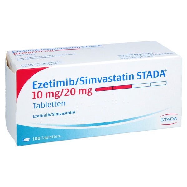 EZETIMIB/Simvastatin STADA 10 mg/20 mg Tabletten 100 St