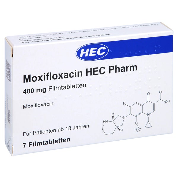 MOXIFLOXACIN HEC Pharm 400 mg Filmtabletten 7 St
