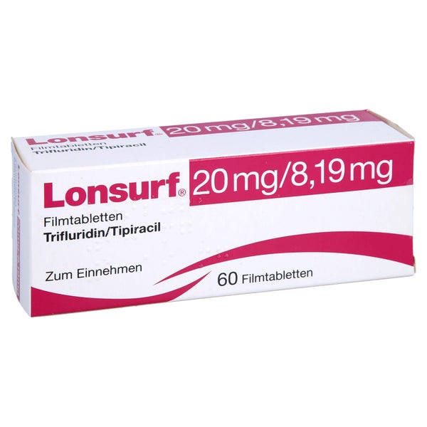 Lonsurf 20 Mg/8,19 mg Filmtabletten 60 St