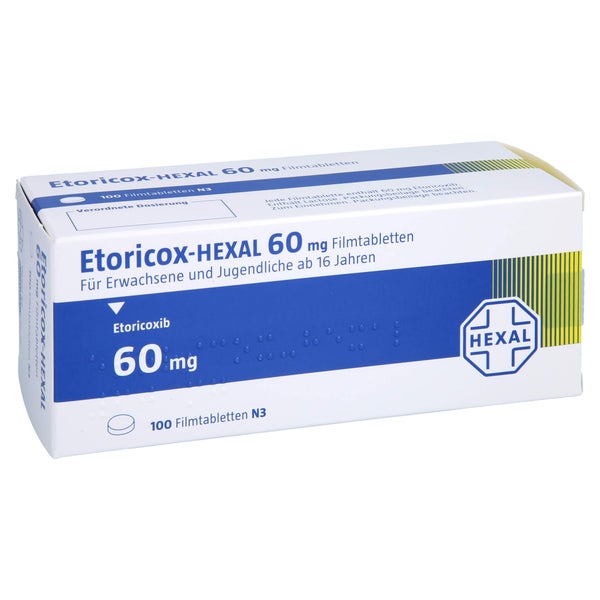 Etoricox-hexal 60 mg Filmtabletten 100 St