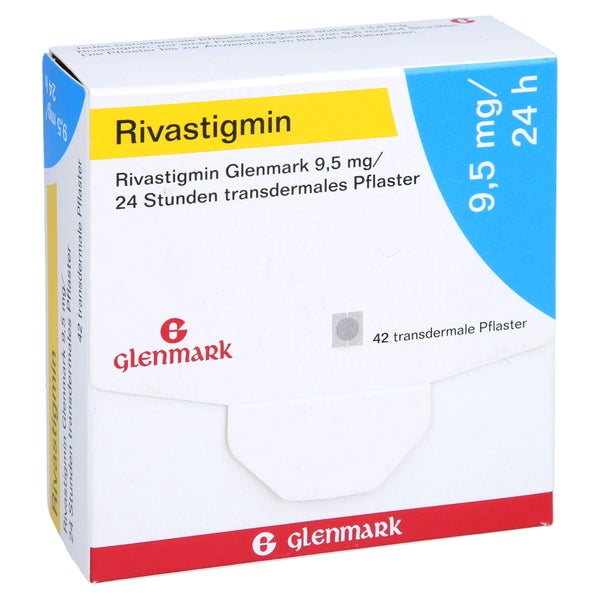 RIVASTIGMIN Glenmark 9,5 mg/24 Std. transd.Pflast. 42 St