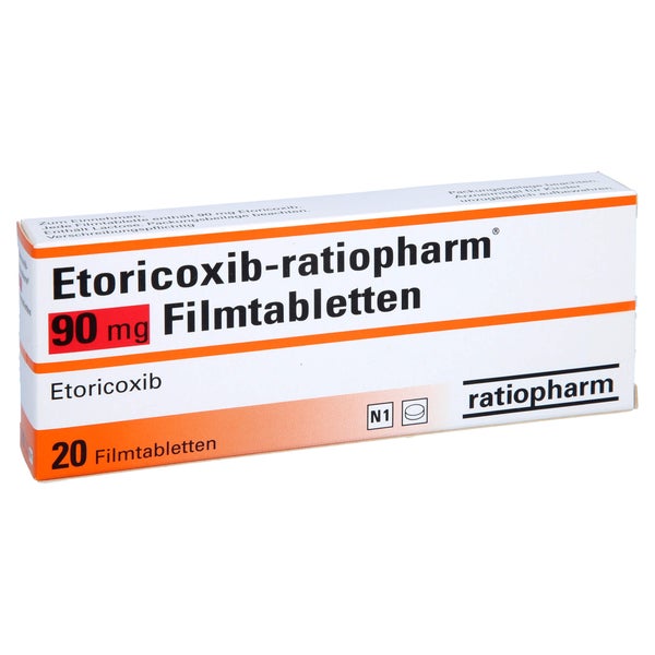 ETORICOXIB-ratiopharm 90 mg Filmtabletten 20 St