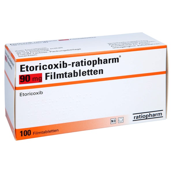 ETORICOXIB-ratiopharm 90 mg Filmtabletten 100 St