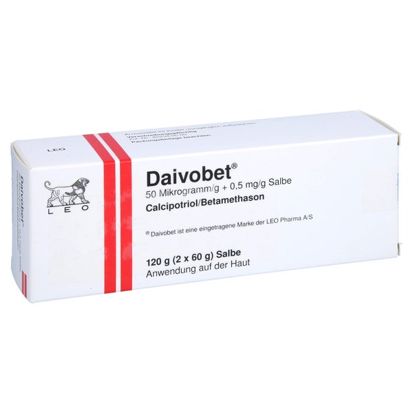 DAIVOBET 50 Mikrogramm/g + 0,5 mg/g Salbe 120 g