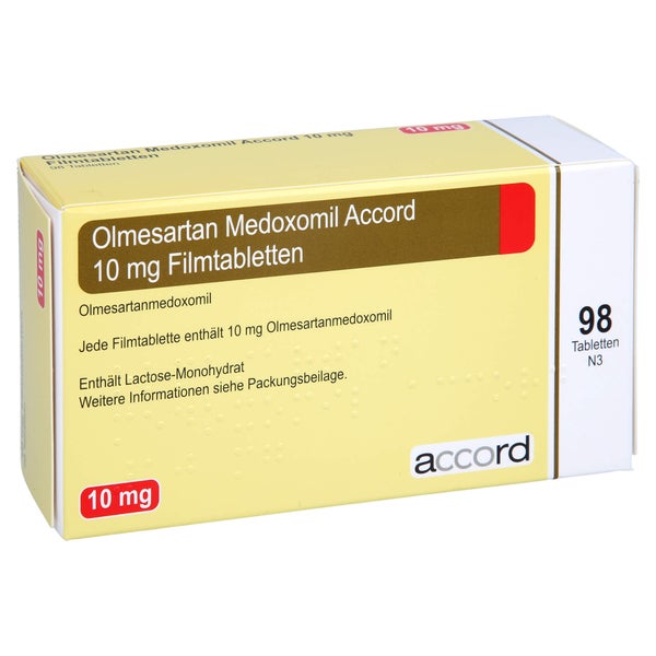 OLMESARTAN MEDOXOMIL Accord 10 mg Filmtabletten 98 St