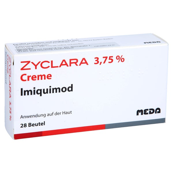 Zyclara 3,75% Creme Sachets 28 St